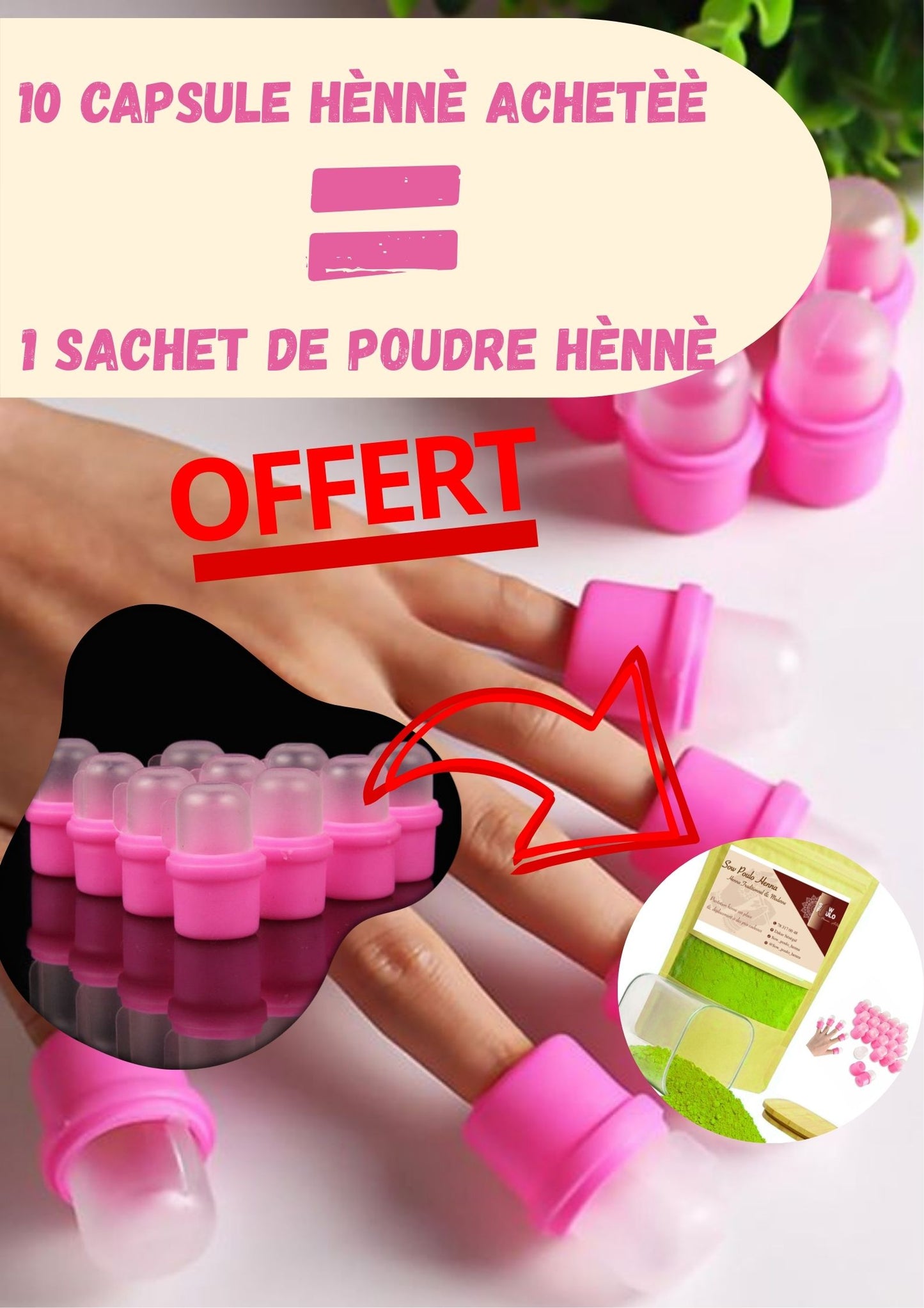 Capsules de Henné pour Doigts